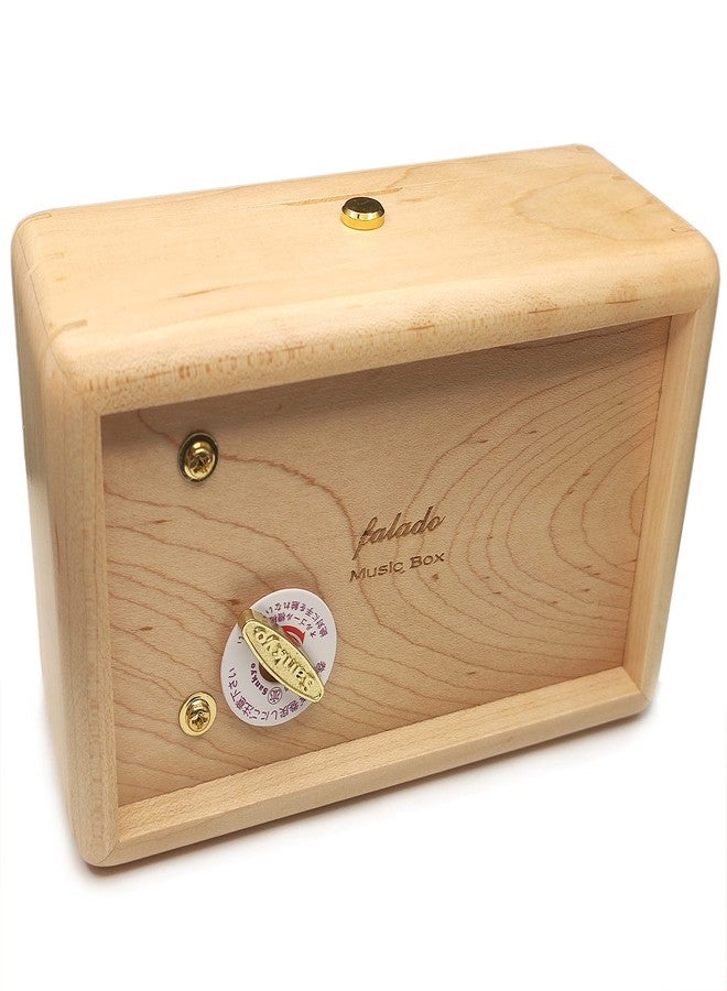 falado 18 note wind up Solid Wood Jewelry Music Box with Photo Frame, for Christmas/Birthday/Valentine's Day/Mother's Day，Tune of You are My Sunshine. (Maple Wood) - Image 5
